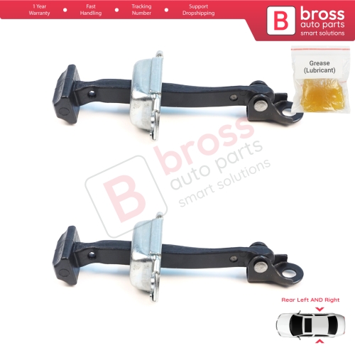 2 Pieces Rear Door Hinge Brake Stop Check Assy Limiter Strap for Mitsubishi L200 Triton MK5 KJ KK KL Pajero Sport MK3 Fiat Fullback MK1 5732A146