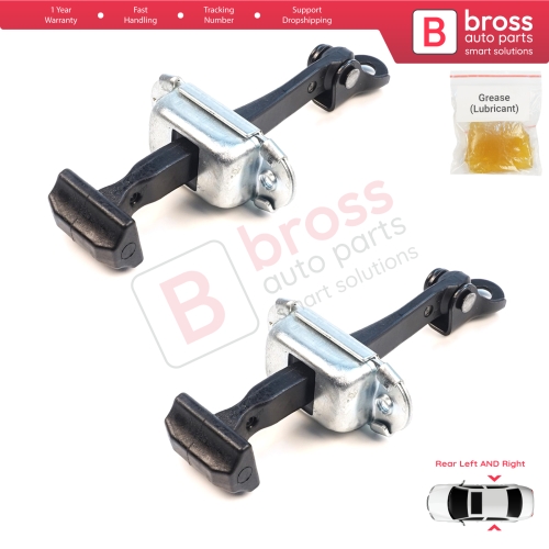 2 Pieces Rear Door Hinge Brake Stop Check Assy Limiter Strap for Mitsubishi L200 Triton MK5 KJ KK KL Pajero Sport MK3 Fiat Fullback MK1 5732A146