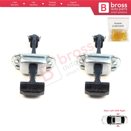 2 Pieces Rear Door Hinge Brake Stop Check Assy Limiter Strap for Mitsubishi L200 Triton MK5 KJ KK KL Pajero Sport MK3 Fiat Fullback MK1 5732A146