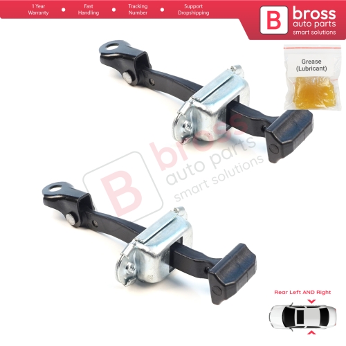 2 Pieces Rear Door Hinge Brake Stop Check Assy Limiter Strap for Mitsubishi L200 Triton MK5 KJ KK KL Pajero Sport MK3 Fiat Fullback MK1 5732A146