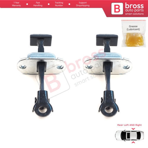 2 Pieces Rear Door Hinge Brake Stop Check Assy Limiter Strap for Mitsubishi L200 Triton MK5 KJ KK KL Pajero Sport MK3 Fiat Fullback MK1 5732A146