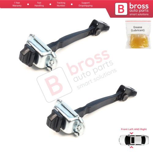2 Pieces Front Door Hinge Brake Stop Check Assy Limiter Strap for Mitsubishi Eclipse Cross MK1 GK GL YA YB 2017-2025 5702A233