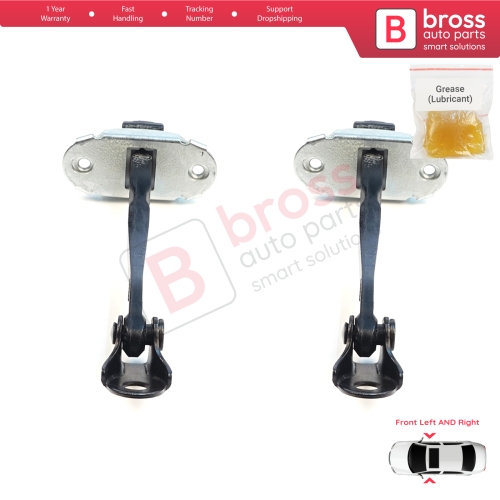 2 Pieces Front Door Hinge Brake Stop Check Assy Limiter Strap for Mitsubishi Eclipse Cross MK1 GK GL YA YB 2017-2025 5702A233