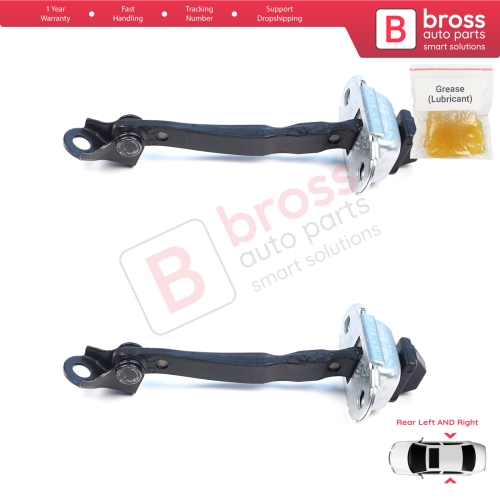 2 Pieces Rear Door Hinge Brake Stop Check Assy Limiter Strap for Mitsubishi Eclipse Cross MK1 GK GL YA YB 2017-2025 5732A155