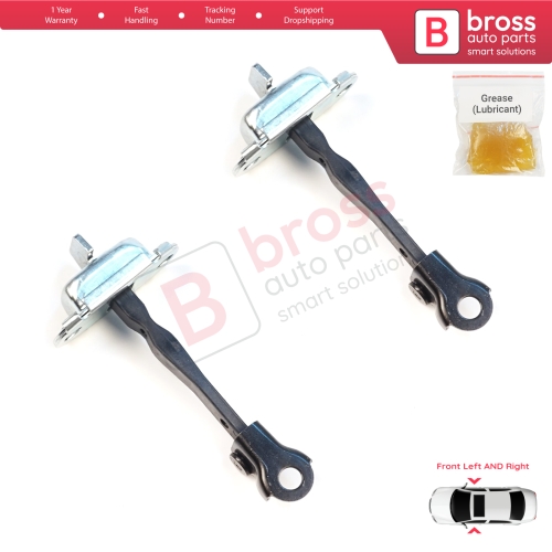 2 Pieces Front Door Hinge Brake Stop Check Assy Limiter Strap for Mitsubishi Mirage MK6 Attrage Space Star A00/LA, A10 2012-On 5702A137