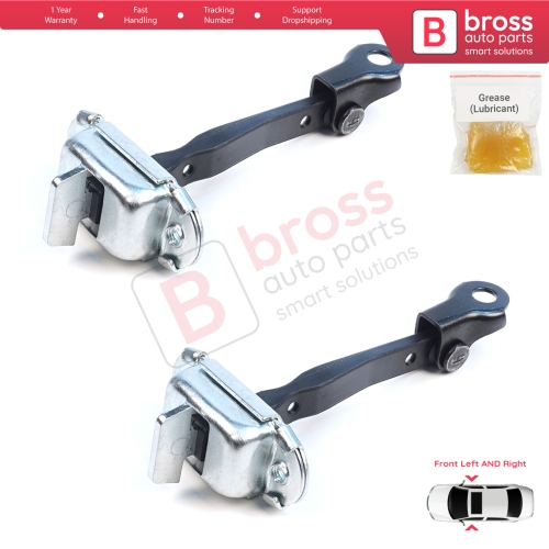 2 Pieces Front Door Hinge Brake Stop Check Assy Limiter Strap for Mitsubishi Mirage MK6 Attrage Space Star A00/LA, A10 2012-On 5702A137