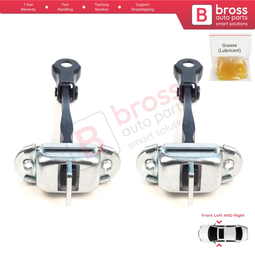 2 Pieces Front Door Hinge Brake Stop Check Assy Limiter Strap for Mitsubishi Mirage MK6 Attrage Space Star A00/LA, A10 2012-On 5702A137