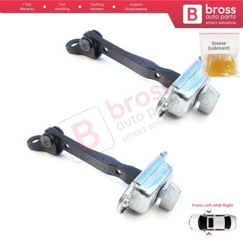 2 Pieces Front Door Hinge Brake Stop Check Assy Limiter Strap for Mitsubishi Mirage MK6 Attrage Space Star A00/LA, A10 2012-On 5702A137