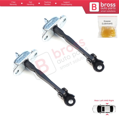 2 Pieces Rear Door Hinge Brake Stop Check Assy Limiter Strap for Mitsubishi Mirage MK6 Attrage Space Star A00/LA, A10 2012-On 5732A092