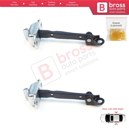 2 Pieces Rear Door Hinge Brake Stop Check Assy Limiter Strap for Mitsubishi Mirage MK6 Attrage Space Star A00/LA, A10 2012-On 5732A092