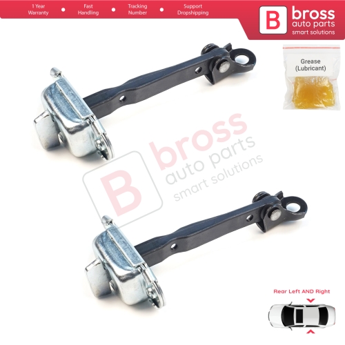 2 Pieces Rear Door Hinge Brake Stop Check Assy Limiter Strap for Mitsubishi Mirage MK6 Attrage Space Star A00/LA, A10 2012-On 5732A092