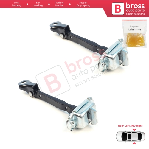 2 Pieces Rear Door Hinge Brake Stop Check Assy Limiter Strap for Mitsubishi Mirage MK6 Attrage Space Star A00/LA, A10 2012-On 5732A092