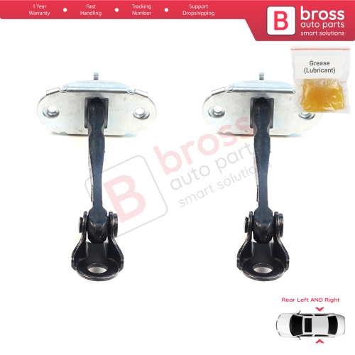 2 Pieces Rear Door Hinge Brake Stop Check Assy Limiter Strap for Mitsubishi Outlander MK3 GG GF ASX MK1 GA Delica D:5 RVR MK3 GA 5732A157