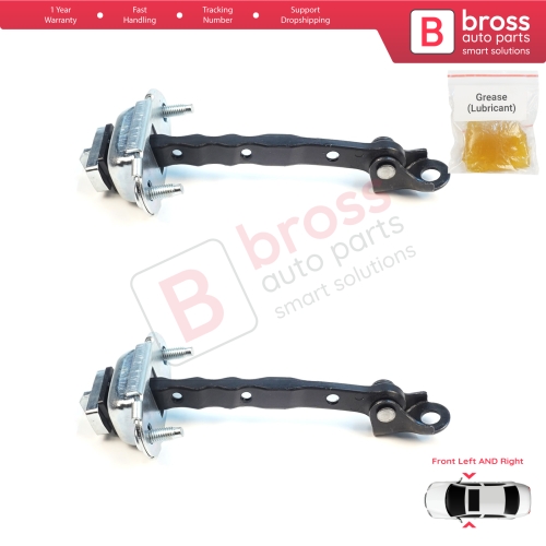 2 Pieces Front Door Hinge Brake Stop Check Assy Limiter Strap for Subaru Forester MK4 SJ 2012-2018 61124SG000