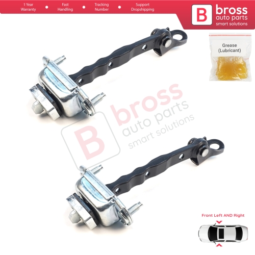 2 Pieces Front Door Hinge Brake Stop Check Assy Limiter Strap for Subaru Forester MK4 SJ 2012-2018 61124SG000