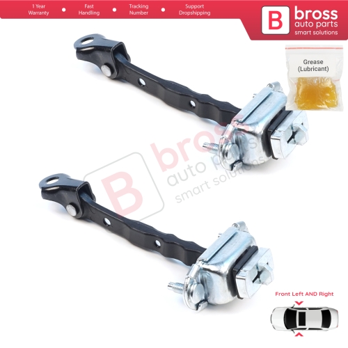 2 Pieces Front Door Hinge Brake Stop Check Assy Limiter Strap for Subaru Forester MK4 SJ 2012-2018 61124SG000