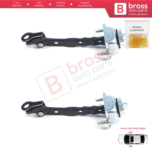 2 Pieces Front Door Hinge Brake Stop Check Assy Limiter Strap for Subaru Forester MK4 SJ 2012-2018 61124SG000