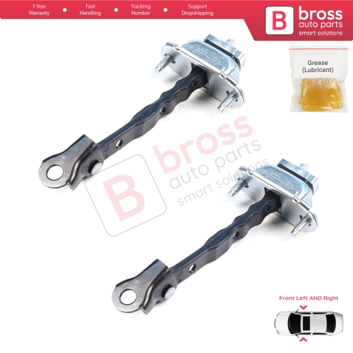 2 Pieces Front Door Hinge Brake Stop Check Assy Limiter Strap for Subaru Forester MK4 SJ 2012-2018 61124SG000