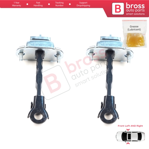 2 Pieces Front Door Hinge Brake Stop Check Assy Limiter Strap for Subaru Forester MK4 SJ 2012-2018 61124SG000