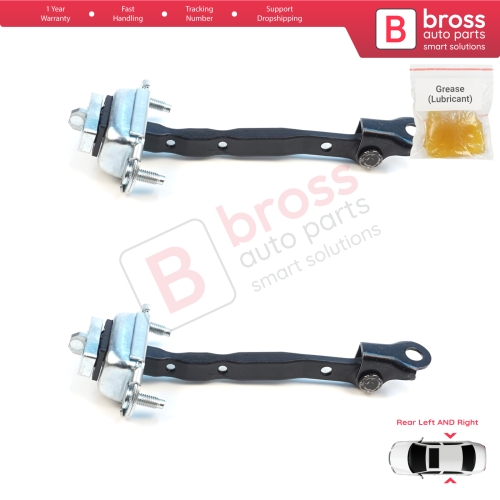 2 Pieces Rear Door Hinge Brake Stop Check Assy Limiter Strap for Subaru Forester MK4 SJ 2012-2018 62124FG003