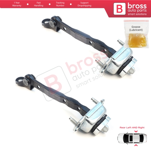 2 Pieces Rear Door Hinge Brake Stop Check Assy Limiter Strap for Subaru Forester MK4 SJ 2012-2018 62124FG003
