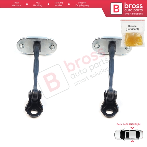2 Pieces Rear Door Hinge Brake Stop Check Assy Limiter Strap for Subaru Forester MK4 SJ 2012-2018 62124FG003