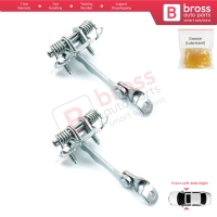 2 Pieces Front Door Catch Hinge Brake Stop Check Strap Limiter for Citroen C3 MK1 MK2 2002-2016 9181N0