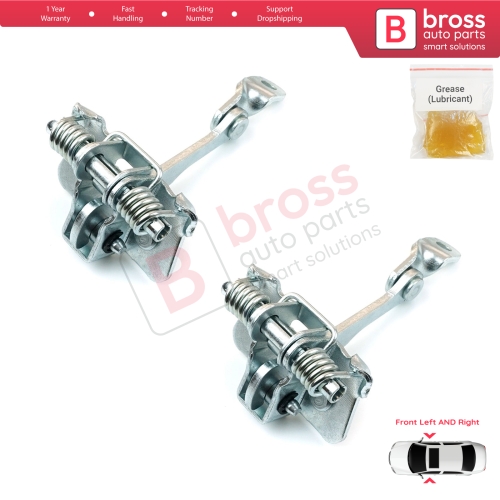 2 Pieces Front Door Catch Hinge Brake Stop Check Strap Limiter for Citroen C3 MK1 MK2 2002-2016 9181N0