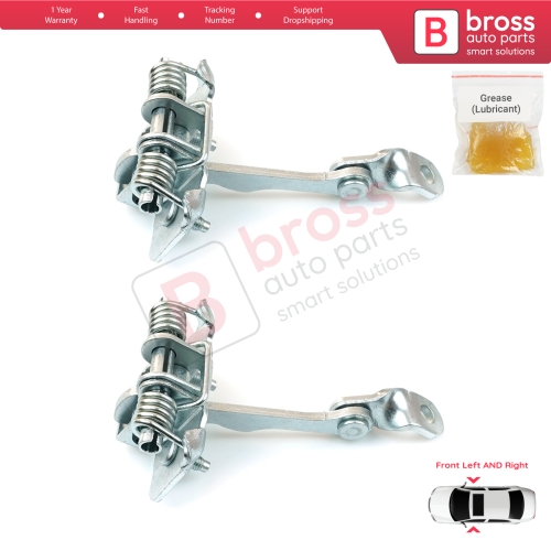 2 Pieces Front Door Catch Hinge Brake Stop Check Strap Limiter for Citroen C3 MK1 MK2 2002-2016 9181N0