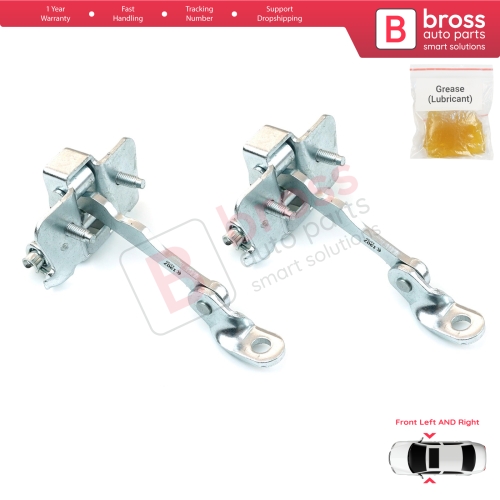 2 Pieces Front Door Catch Hinge Brake Stop Check Strap Limiter for Citroen C3 MK1 MK2 2002-2016 9181N0