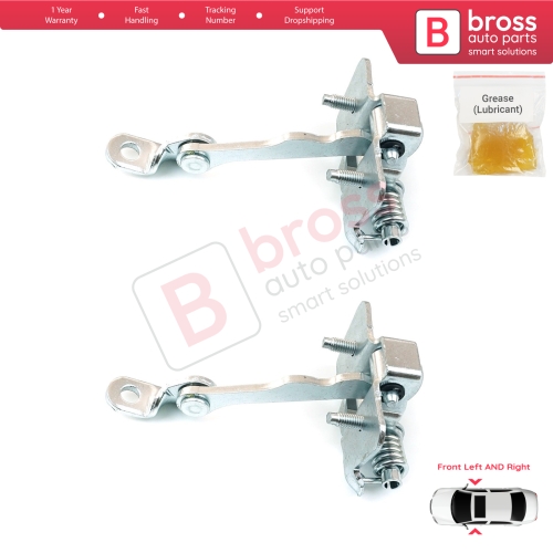2 Pieces Front Door Catch Hinge Brake Stop Check Strap Limiter for Citroen C3 MK1 MK2 2002-2016 9181N0