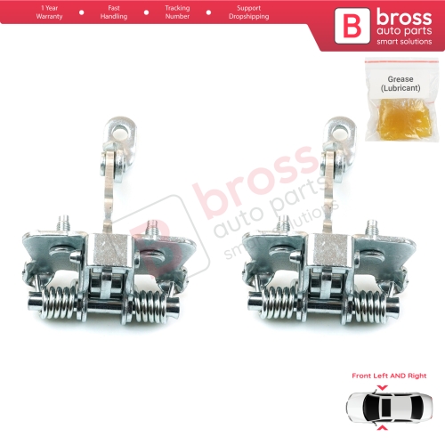 2 Pieces Front Door Catch Hinge Brake Stop Check Strap Limiter for Citroen C3 MK1 MK2 2002-2016 9181N0