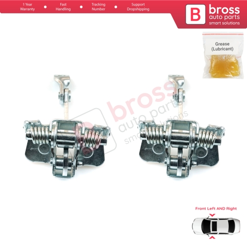 2 Pieces Front Door Catch Hinge Brake Stop Check Strap Limiter for Citroen C3 MK1 MK2 2002-2016 9181N0