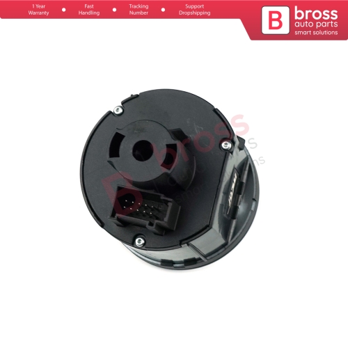 Chrome Headlight Control Switch Knob For VW Seat Skoda 3C8 941 431C...
