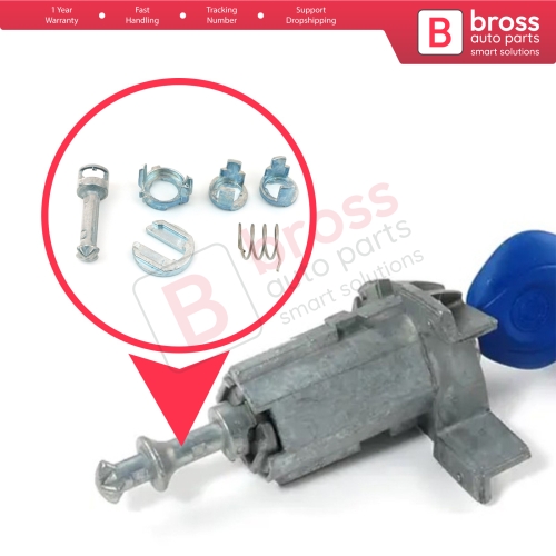 Front Door Lock Barrel Repair Kit 51217035421 40 mm for BMW X3 E83 X5 E53