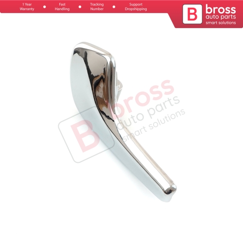 Aluminum Plated Plastic Interior Door Handle 13297813 Front or Rear Left for Vauxhall Opel Corsa D