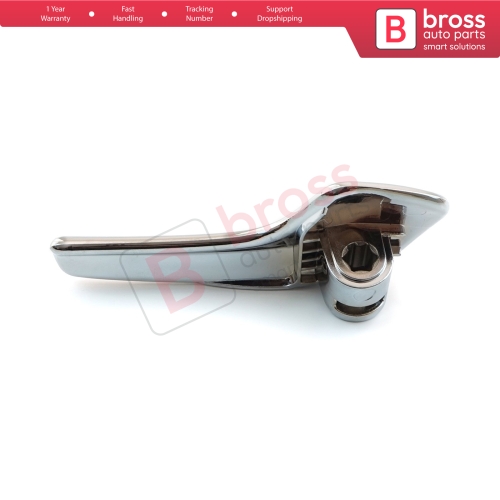 Aluminum Plated Plastic Interior Door Handle 13297813 Front or Rear Left for Vauxhall Opel Corsa D