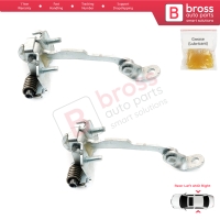 2 Pieces Rear Door Limiter Stop Check Strap Hinge for Citroen C3 MK1 MK2 2002-2016 9181.L9 