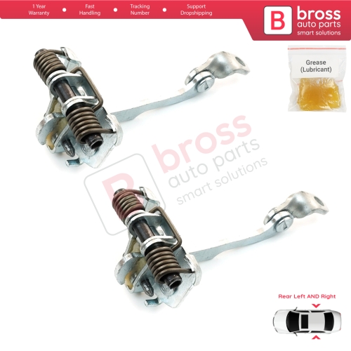 2 Pieces Rear Door Limiter Stop Check Strap Hinge for Citroen C3 MK1 MK2 2002-2016 9181.L9 