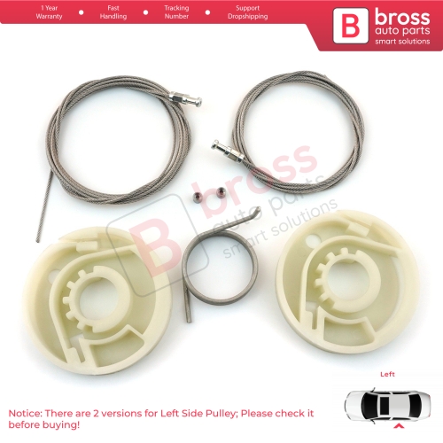 Left Side Electric Sliding Door Guide Rail Repair Kit 7E1843871 for VW Transporter T5 T6 Caravelle Multivan 2003-2024