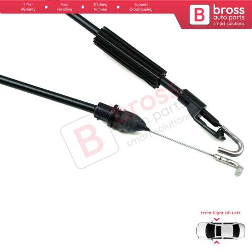 Inner Door Lock Latch Bowden Cable Front Doors for VW Passat B5 B5.5 1996-2005 Skoda Superb B5 3U 2001-2008 3U0837085