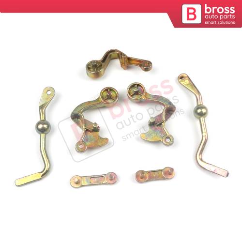Bross Auto Parts - BDP503 Side Mirror Adjustment Arms Handle Linkage Repair  Set A1248107716 Right Left for Mercedes W124 W201