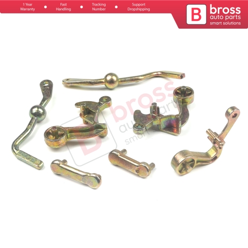 Bross Auto Parts - BDP503 Side Mirror Adjustment Arms Handle Linkage Repair  Set A1248107716 Right Left for Mercedes W124 W201