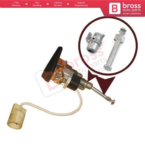 Front Left Door Lock Tumbler Barrel Repair Set 44.8 mm 1247600177for Mercedes W124 S124