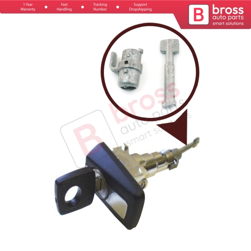 Front Right Door Lock Tumbler Barrel Repair Set 37.5 mm 1247604377 for Mercedes W124 S124