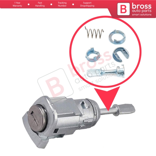Front Door Lock Barrel 45 mm Repair Kit 1U0837167E for Audi A6 MK2 4B C5