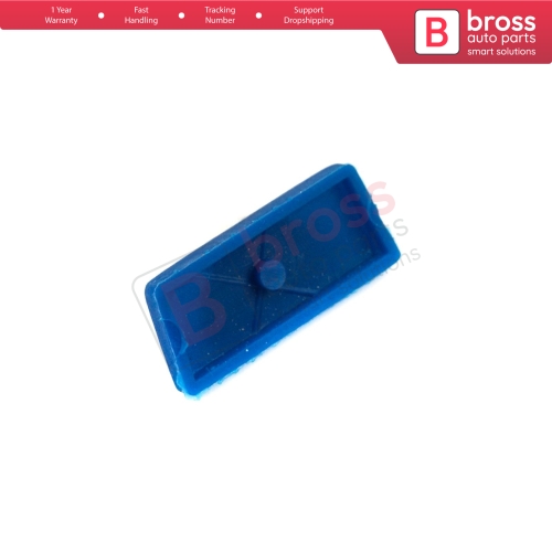 1 Button Remote Key Housing Case Cover Blue Color Button for Fiat Punto Doblo Bravo