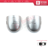 Left Right Door Handle Key Lock Cover Cap Silver Color for Renault Megane Scenic Laguna 2 Primera P12 Espace 4 Vel Satis Clio 3 Modus Koleos