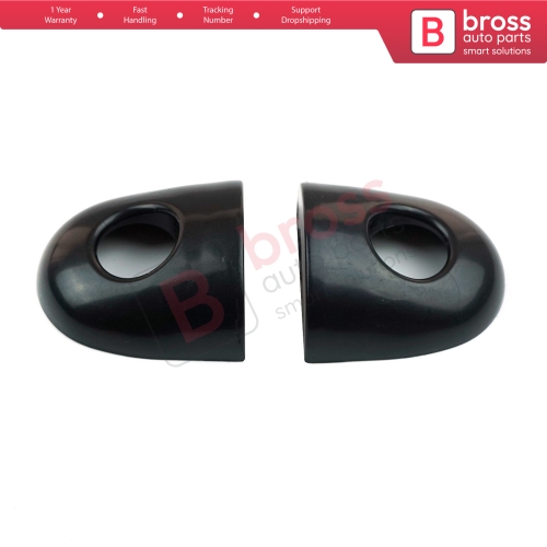 Left and Right Door Handle Key Lock Cover Cap With Hole Black for Renault Megane Scenic Laguna 2 3 Primera P12 Espace 4 Clio 3 4 Fluence Captur 1 8200361250