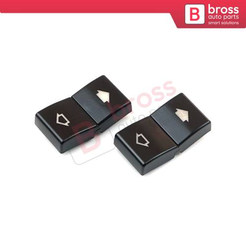 2 Pieces Window Switch Button Cap Cover 61316904309 61318368974 for BMW E39 E38
